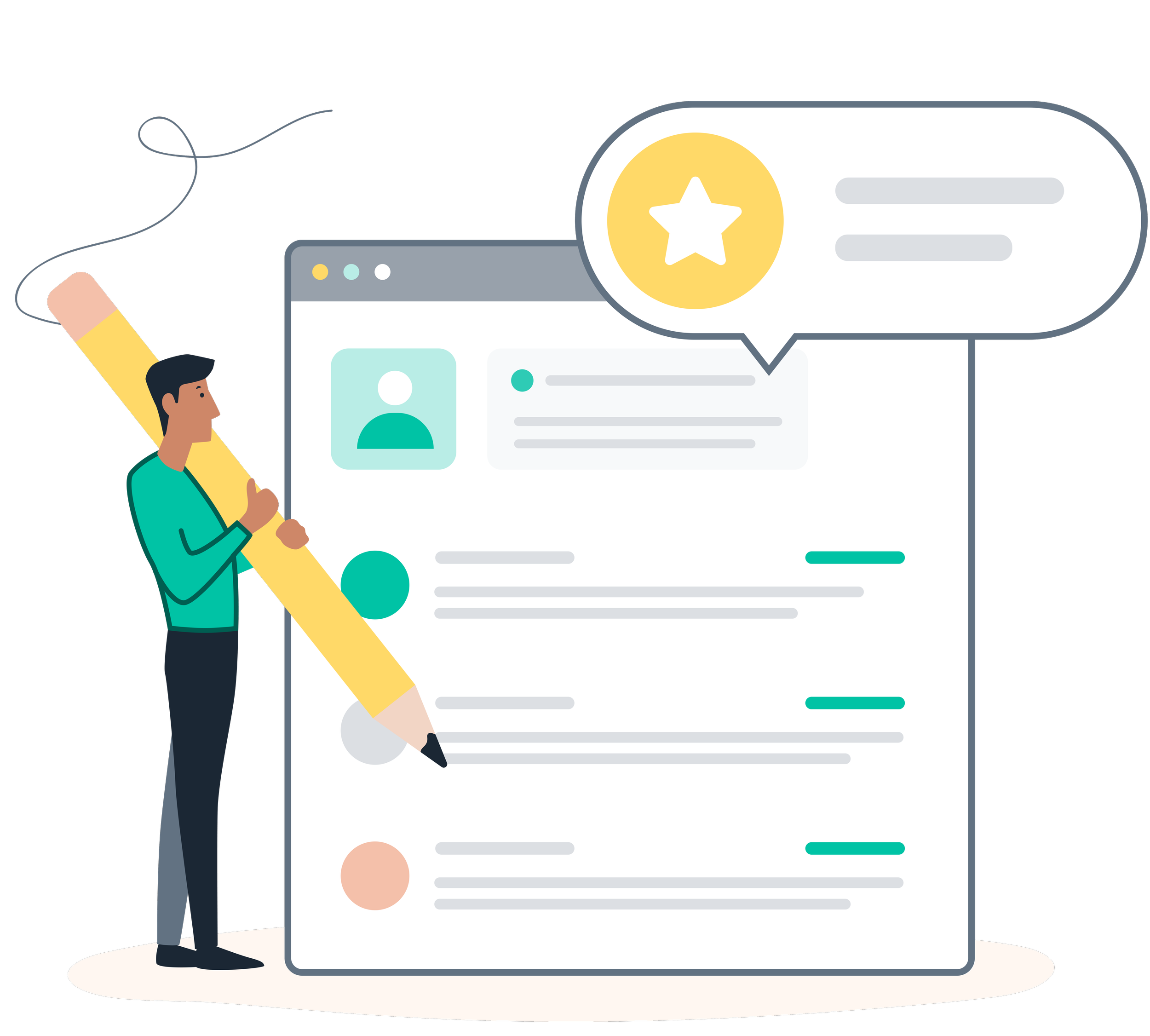 Ilustracja z oceną opinii